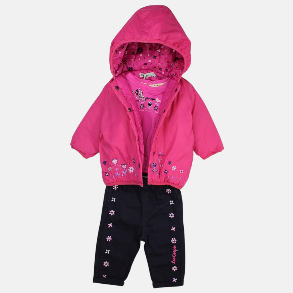 Ensemble Bébé Fille 3 Pièces Lee Cooper — Mini Blossom LC IK1719