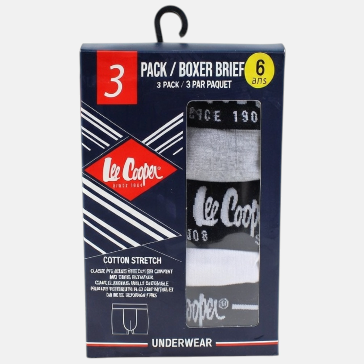 Lot de 3 Boxers Garçon Lee Cooper — Essentiels Club GLC645