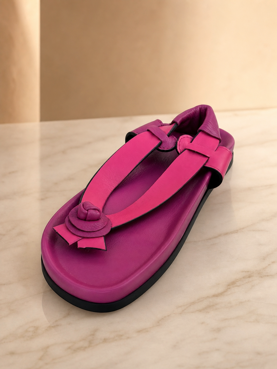 Sandales Fuchsia Élégance