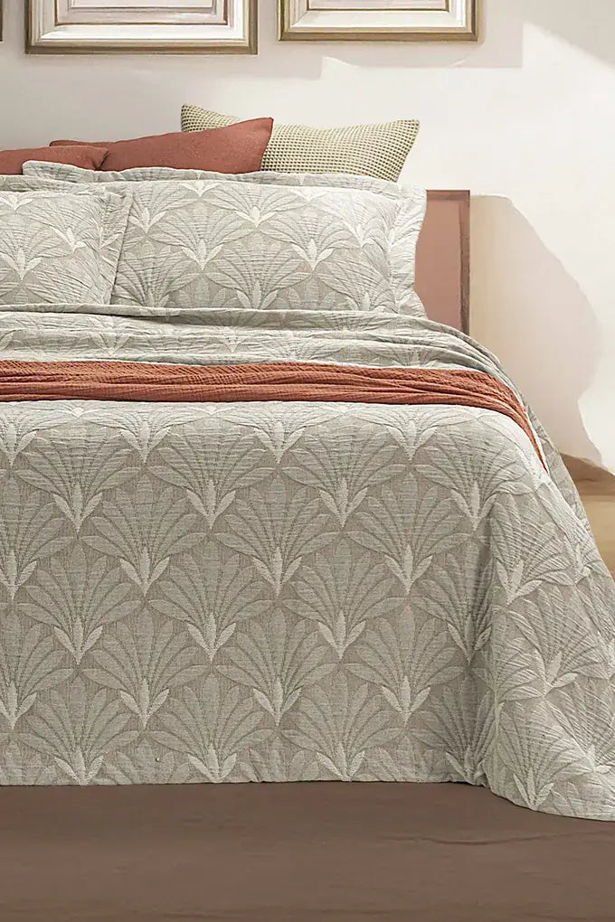 Couvre-lit Capri en jacquard de coton